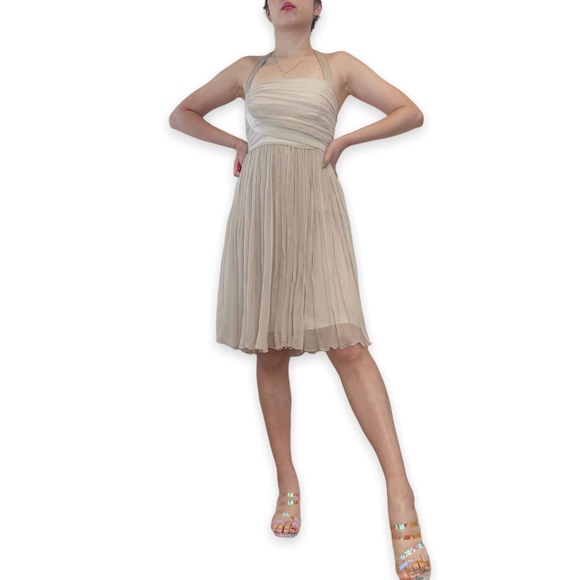 Rare FENDI Couture Runway 100% Silk Greek Goddess Dress Size 38/XS - Picture 2 of 16